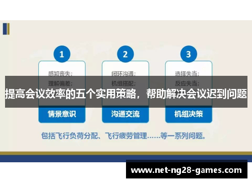 提高会议效率的五个实用策略，帮助解决会议迟到问题